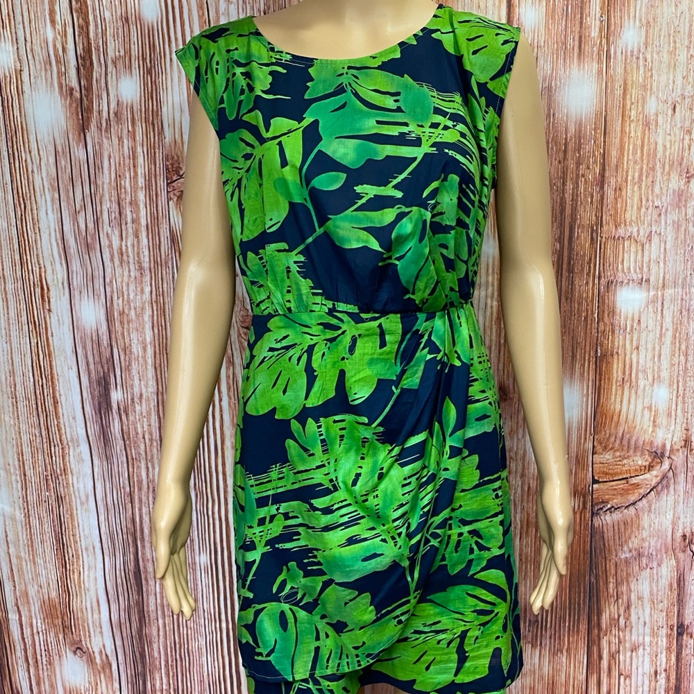 Banana Republic Factory Cotton Tropical Print‎ Dress